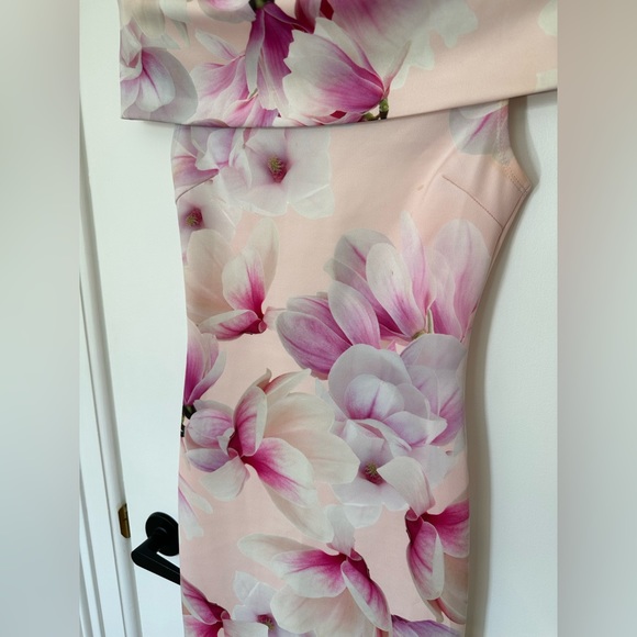 Henry Hunt Off Shoulder Roxanne Bardot Midi Dress (size 8) - Picture 4 of 10